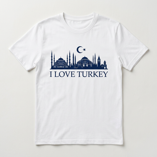 I Love Turkey T-Shirt - Design B